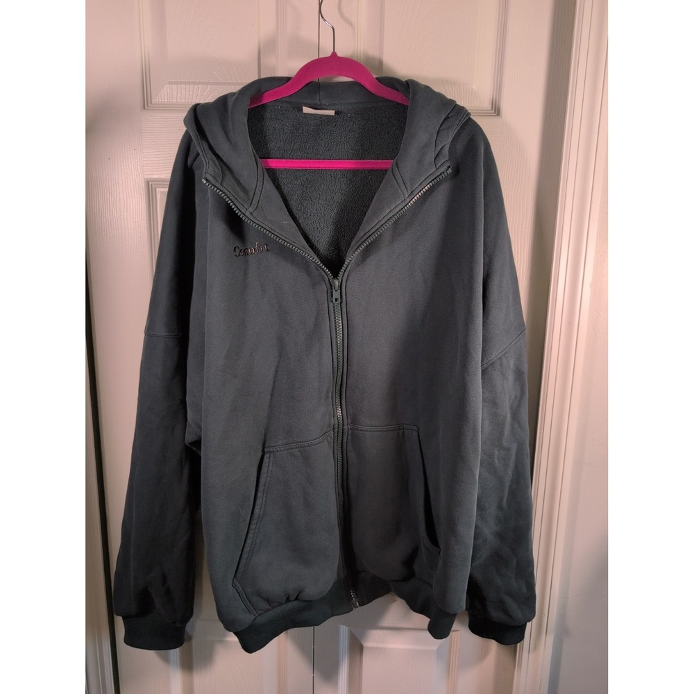 COMFRT 3X Green Zip Hoodie Sweatshirt Jacket